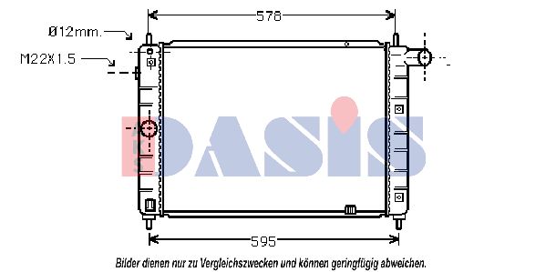 AKS DASIS Radiators, Motora dzesēšanas sistēma 150290N
